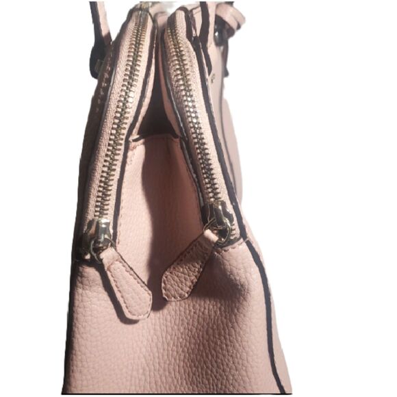 Guess Pink Leather Double Handle Satchel Bag - Picture 4 of 10